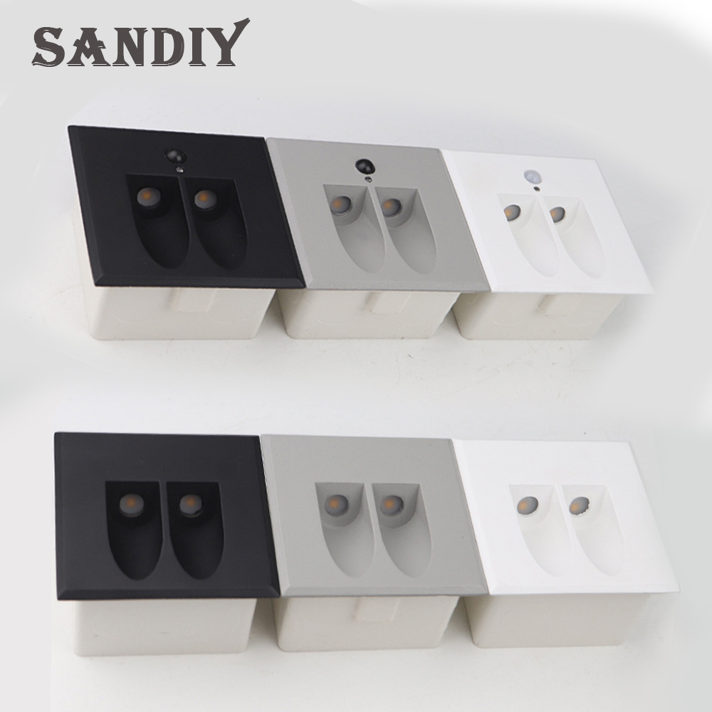Outdoor Lighting On Stairs - SANDIY 센서 벽 램프 방수 계단