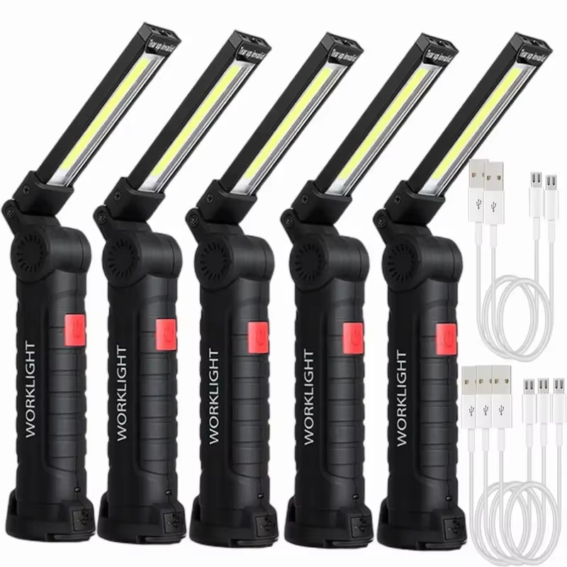 Outdoor Lighting For Camping - 휴대용 COB LED 손전등 USB 충전식
