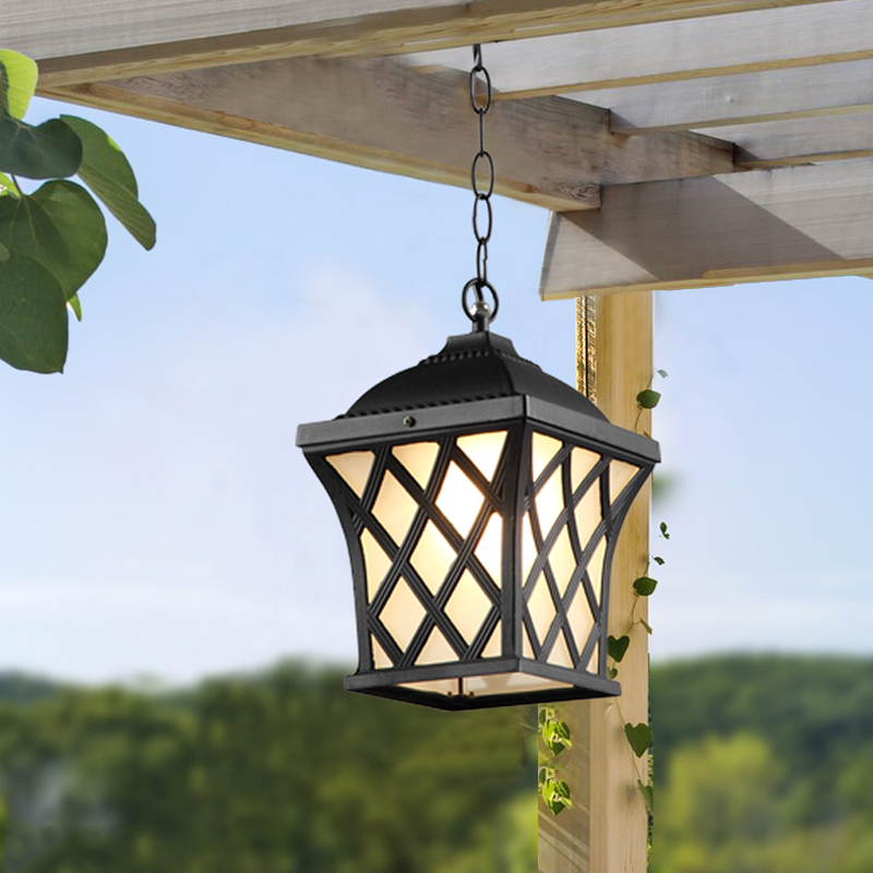 Outdoor Lighting Chandelier - 유럽풍 레트로 LED 방수 펜던트 램프