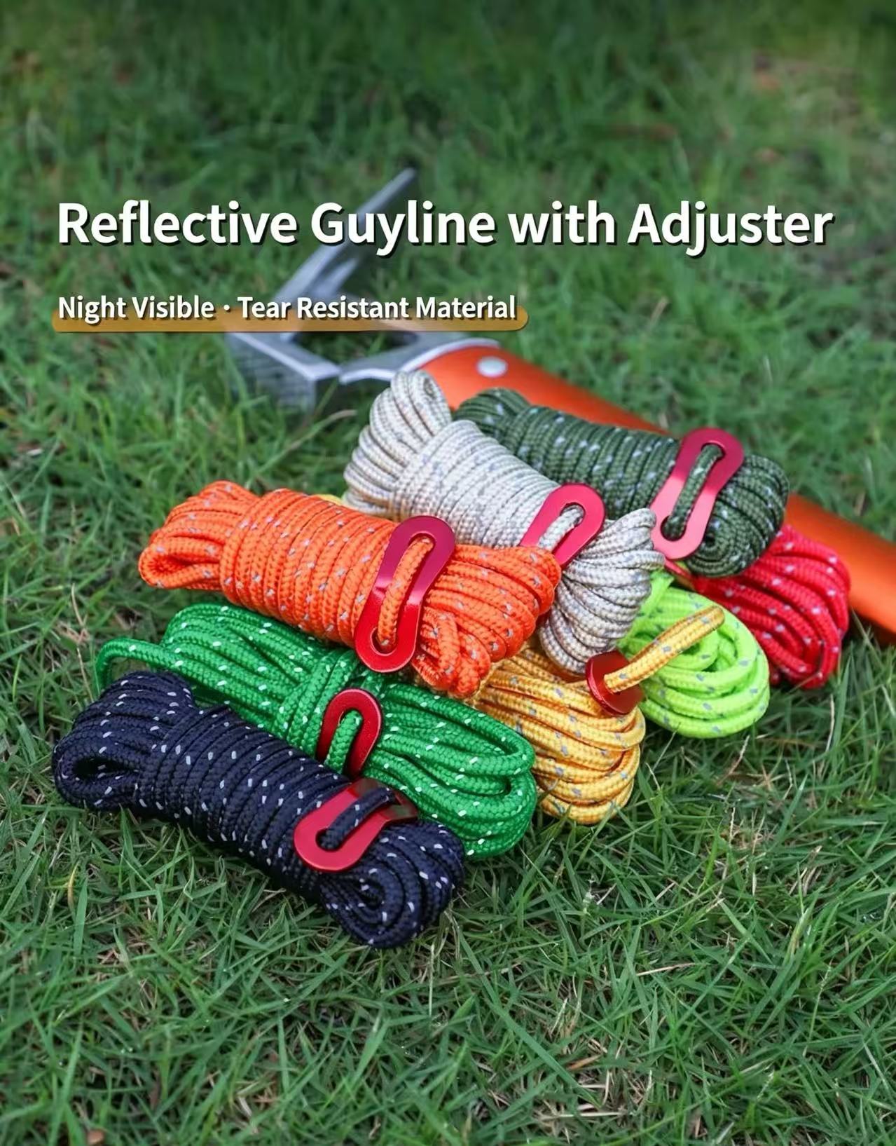 Outdoor Lighting Cable - 4m 야외 반사 로프 윈드 로프