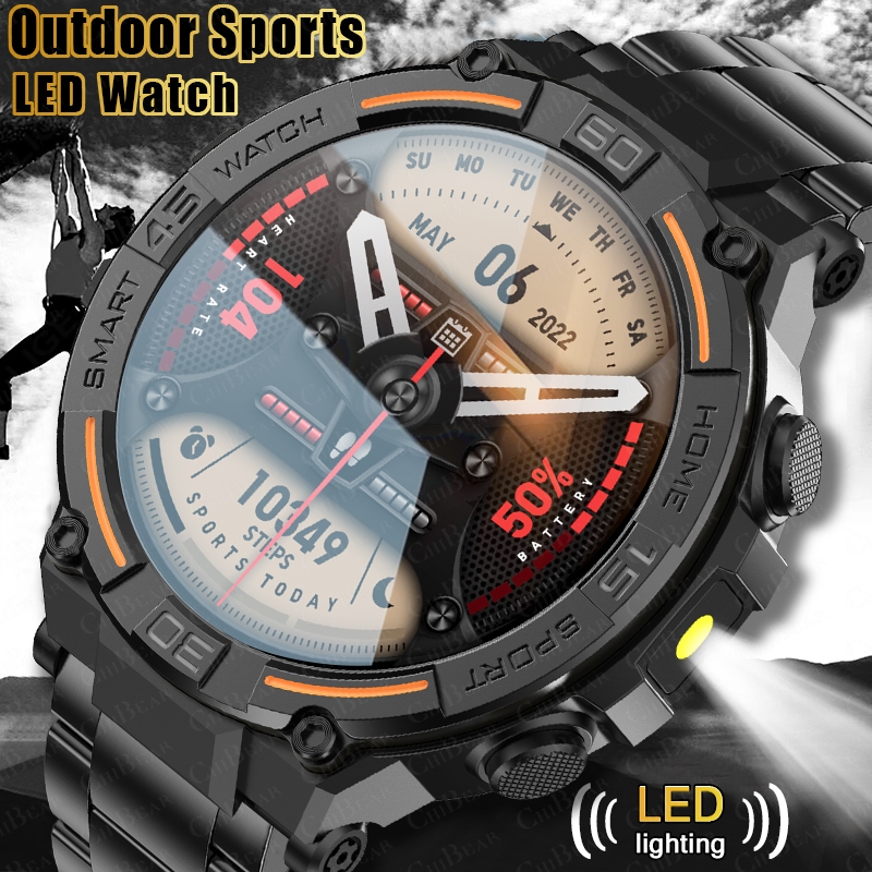 Outdoor Lighting Smart Controller - 야외용 군사용 러기드 스마트워치 남성용 GPS
