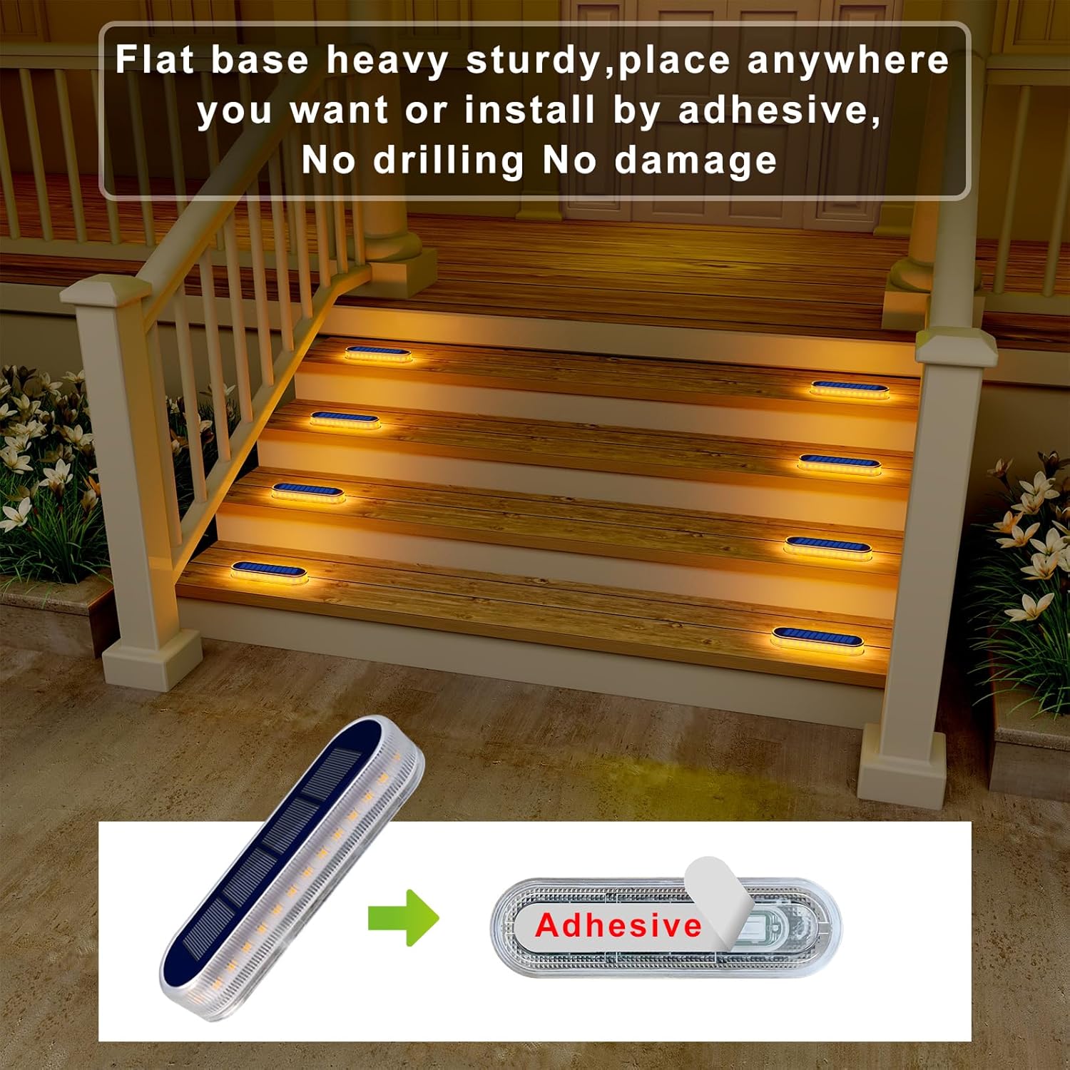 5년 수명의 태양광 LED 계단등 방수 IP68 야외  - Outdoor Lighting On Stairs 리뷰 및 가격