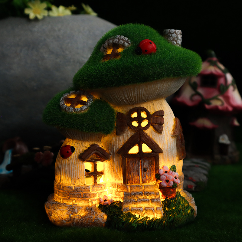 정원 태양광 야간 조명 버섯 모양 집 꽃 야외 안뜰 조 - Outdoor Lighting Architectural 리뷰 및 가격