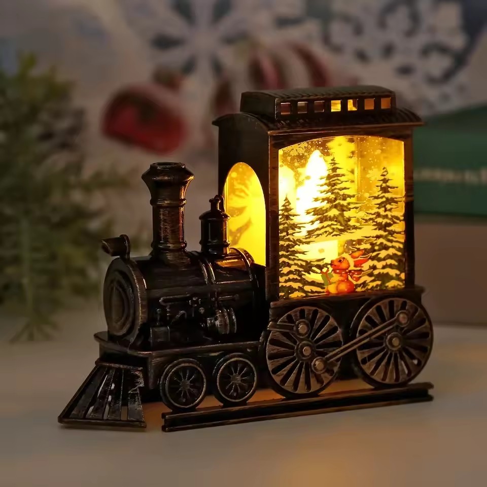 LED 야간 조명 빈티지 휴대용 기차 모양 야간 램프  - Outdoor Lighting Vintage 리뷰 및 가격