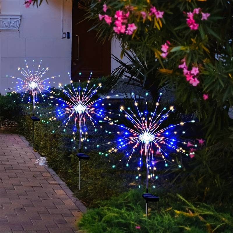 태양 불꽃 조명 야외 방수 조명 캠핑 주변 문자열 조명 - Outdoor Lighting In Ground 리뷰 및 가격