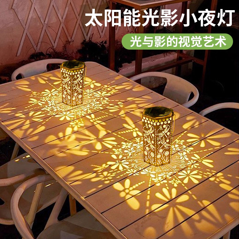 태양광 단철 프로젝션 랜턴 야외 방수 샹들리에 정원 분 - Outdoor Lighting Chandelier 리뷰 및 가격
