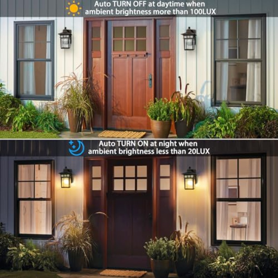 GFCI 콘센트가 있는 야외 조명, 황혼부터 새벽까지  - Outdoor Lighting With Outlet 리뷰 및 가격