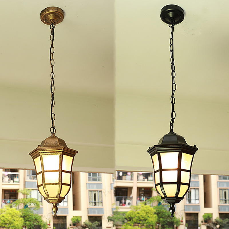 유럽 ​​야외 LED 펜던트 램프 레트로 복도 통로 발 - Outdoor Lighting Chandelier 리뷰 및 가격