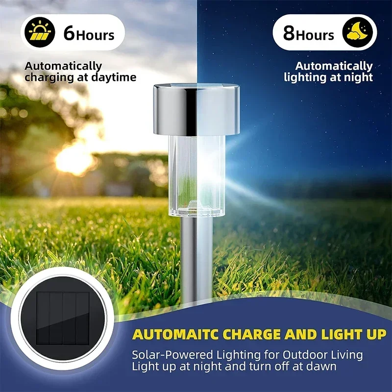 태양 야외 조명 정원 램프 태양 전원 방수 풍경 경로  - Bollard Light Garden 리뷰 및 가격