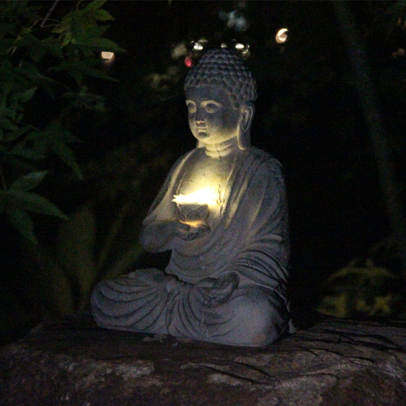 수지 태양 부처님 동상 조각 정원 장식 조명 선 아시아 - Bollard Light Garden 리뷰 및 가격