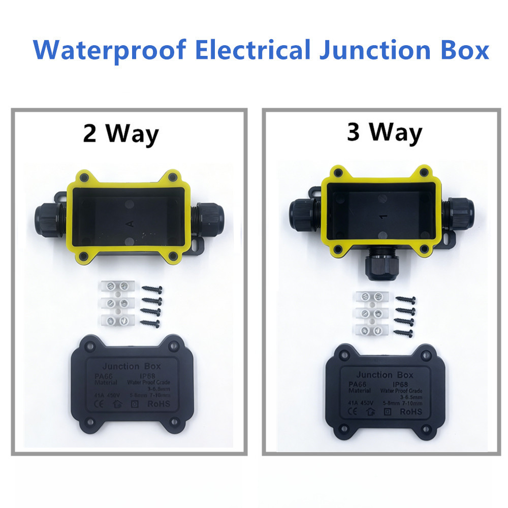 IP68 방수 접속함 2/3방향 야외 케이블 커넥터,  - Outdoor Lighting Junction 리뷰 및 가격
