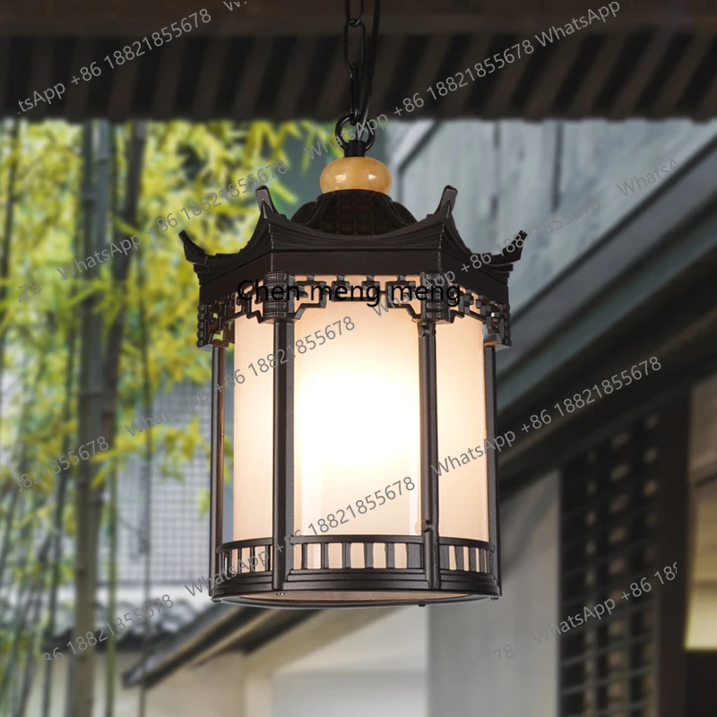 신상품 중국풍 파빌리온 샹들리에 앤티크 정원 야외 방수 - Outdoor Lighting Chandelier 리뷰 및 가격