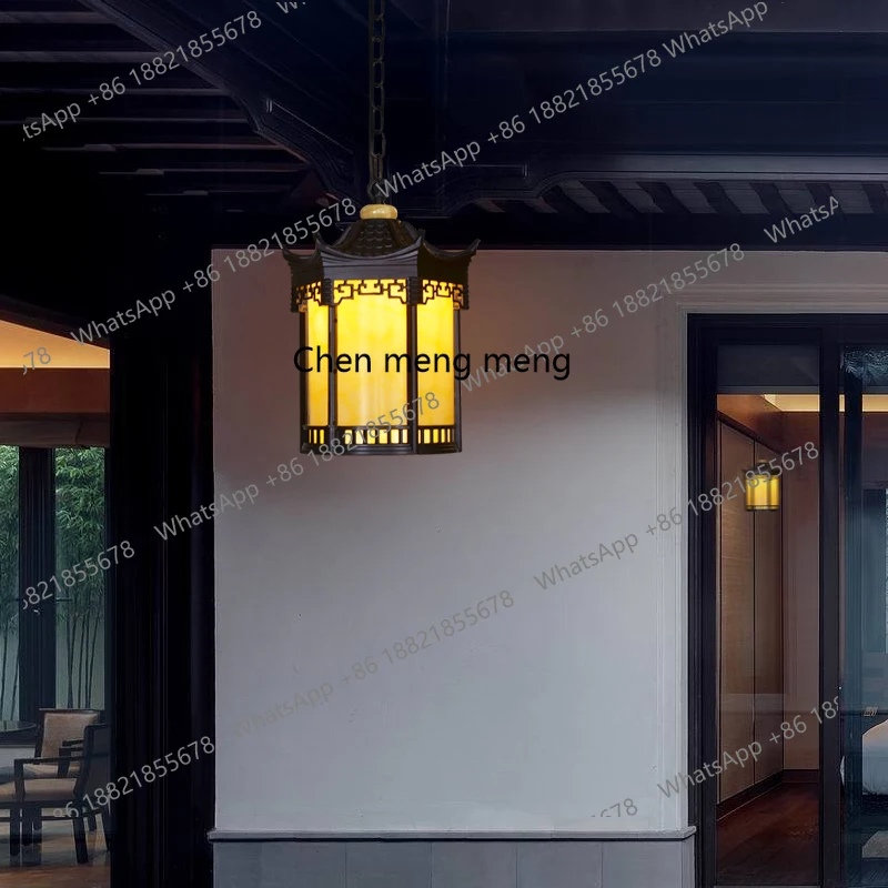 신상품 중국풍 파빌리온 샹들리에 앤티크 정원 야외 방수 - Outdoor Lighting Chandelier 리뷰 및 가격