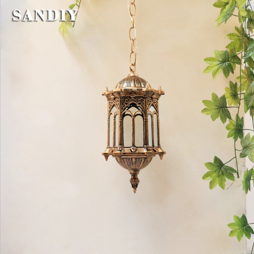 SANDIY 야외 펜던트 램프 레트로 교수형 조명 빈티 - Outdoor Lighting Chandelier 리뷰 및 가격