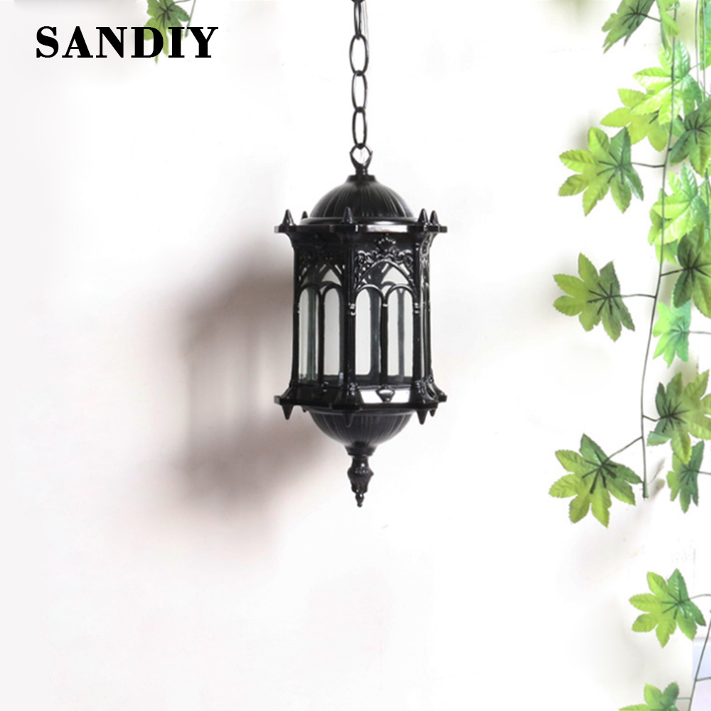 SANDIY 야외 펜던트 램프 레트로 교수형 조명 빈티 - Outdoor Lighting Chandelier 리뷰 및 가격