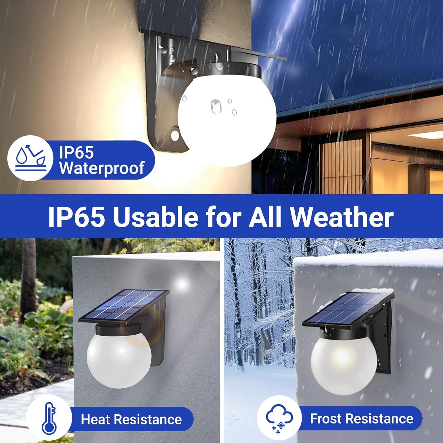 태양광 구형 벽등 실외용 IP65 방수 원형 볼 정원등 - Outdoor Lighting With Outlet 리뷰 및 가격