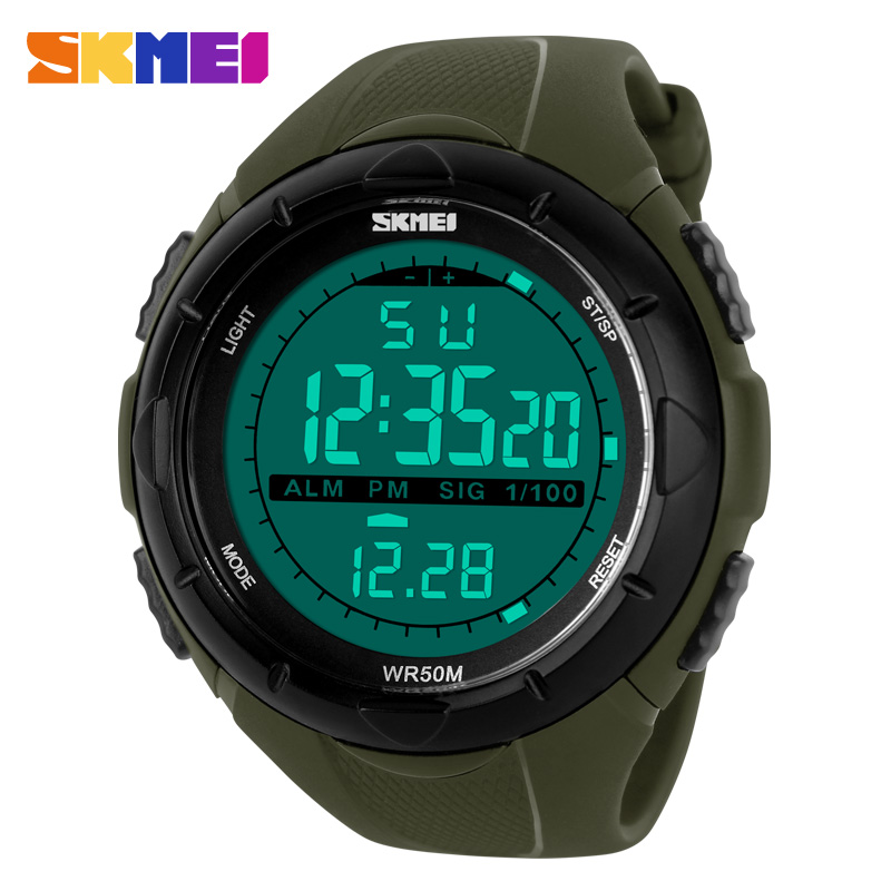 SKMEI 브랜드 남성용 디지털 밀리터리 스포츠 시계, - Outdoor Lighting Timer 리뷰 및 가격