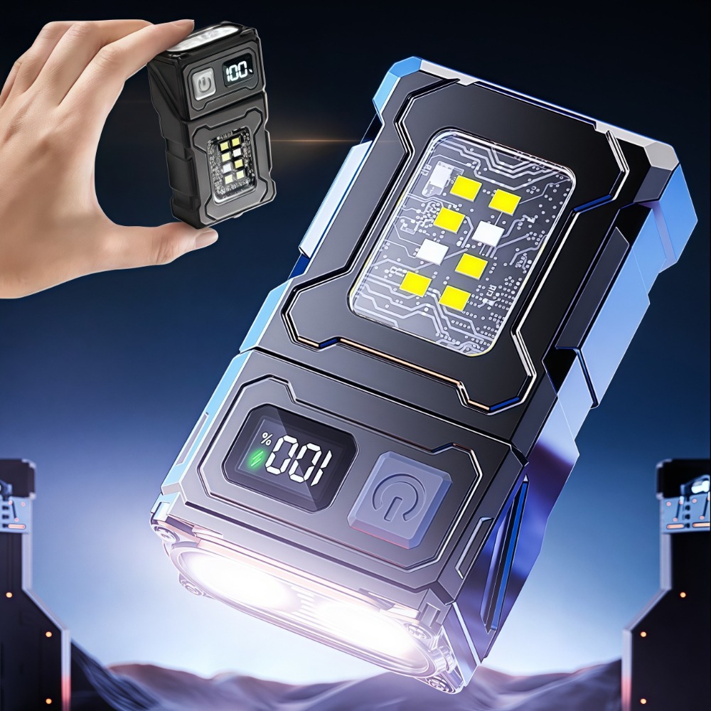 충전식 미니 LED 손전등 마그네틱 클립형 작업등 키체 - Outdoor Lighting For Camping 리뷰 및 가격
