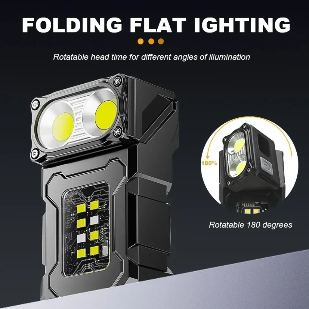 충전식 미니 LED 손전등 마그네틱 클립형 작업등 키체 - Outdoor Lighting For Camping 리뷰 및 가격
