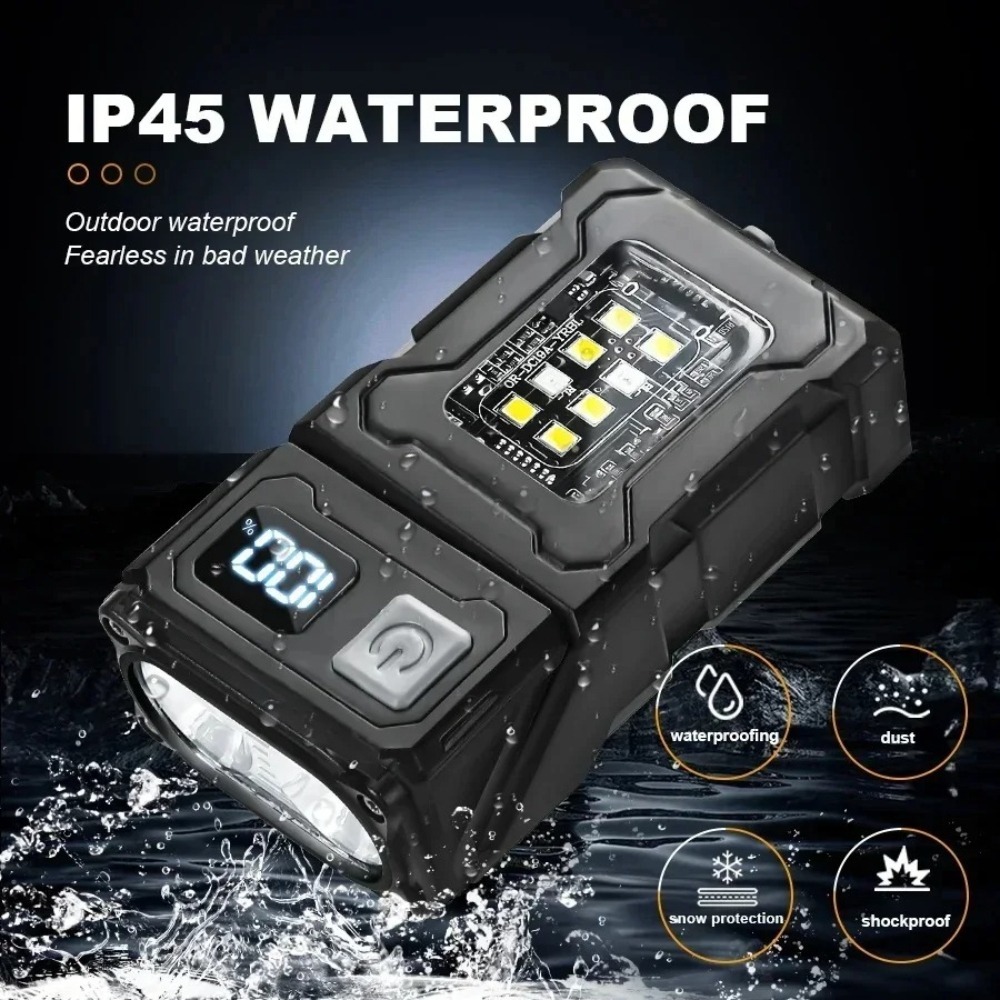충전식 미니 LED 손전등 마그네틱 클립형 작업등 키체 - Outdoor Lighting For Camping 리뷰 및 가격