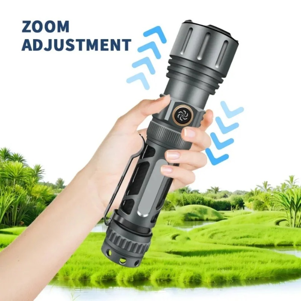 슈퍼 밝은 손전등 휴대용 충전식 LED 램프 전술 캠핑 - Outdoor Lighting For Camping 리뷰 및 가격