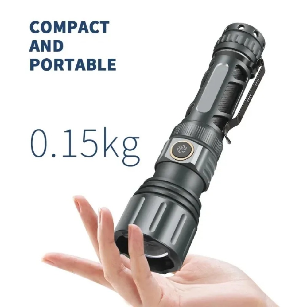 슈퍼 밝은 손전등 휴대용 충전식 LED 램프 전술 캠핑 - Outdoor Lighting For Camping 리뷰 및 가격