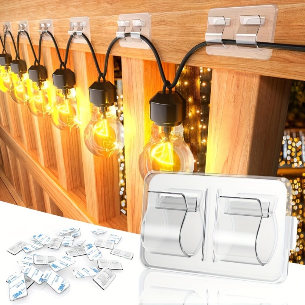 야외 스트링 조명용 후크 4/10개 - 크리스마스 조명 - Outdoor Lighting Cable 리뷰 및 가격