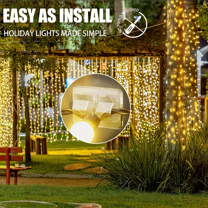 야외 스트링 조명용 후크 4/10개 - 크리스마스 조명 - Outdoor Lighting Cable 리뷰 및 가격