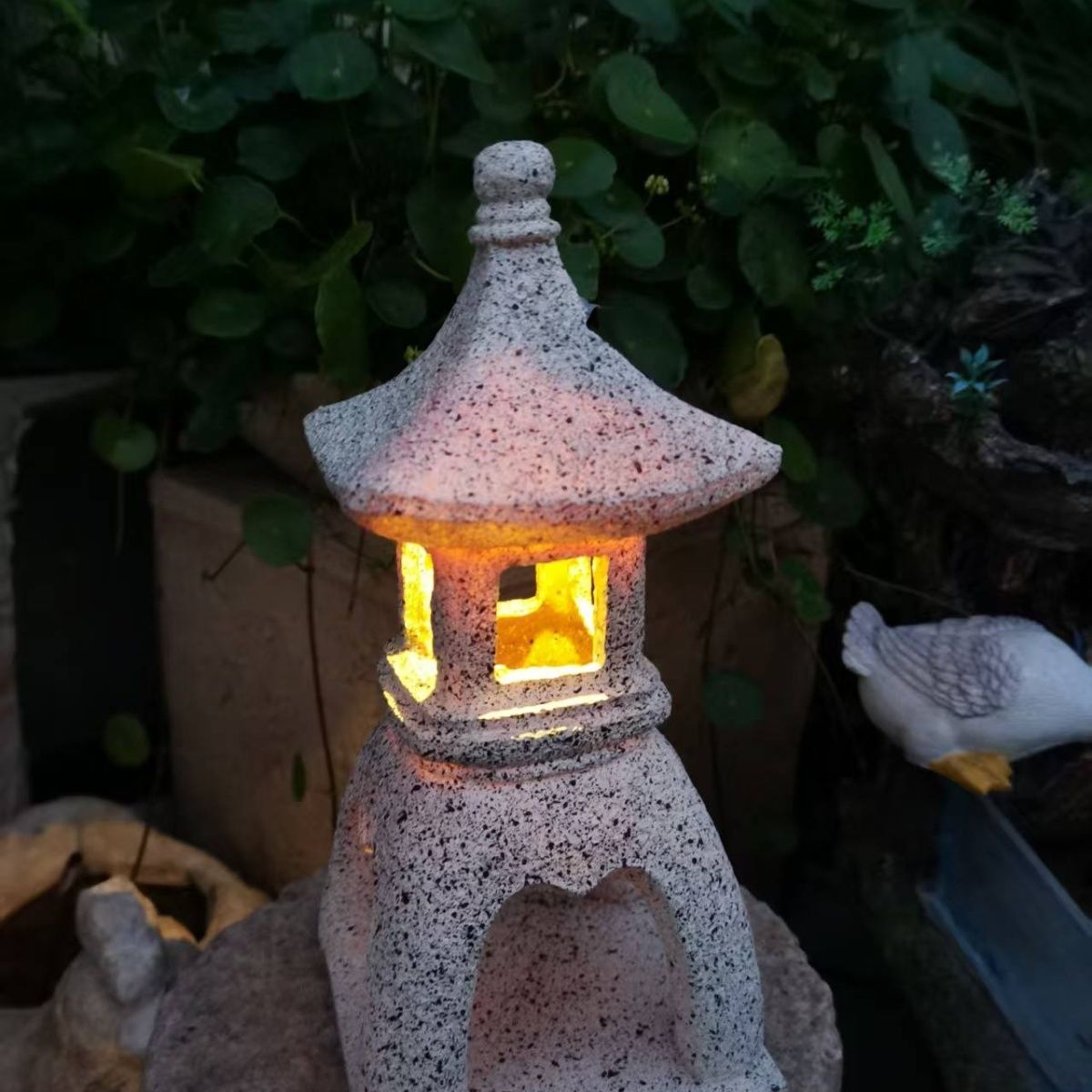 파고다 태양광 정원등 동양식 랜턴 야외 석재 일본식 램 - Outdoor Lighting Architectural 리뷰 및 가격