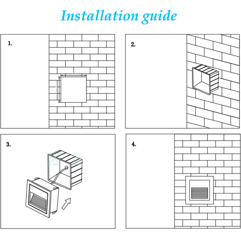 LED 벽 램프 5W 방수 LED 계단 조명 매립형 램 - Outdoor Lighting On Stairs 리뷰 및 가격