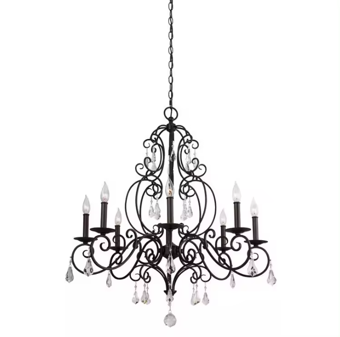 질라이트닝 우아한 펜던트 조명 레트로 블랙 메탈 야외  - Outdoor Lighting Chandelier 리뷰 및 가격